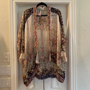 LIKE NEW!  Johnny Was kimono.  Beautiful silk!